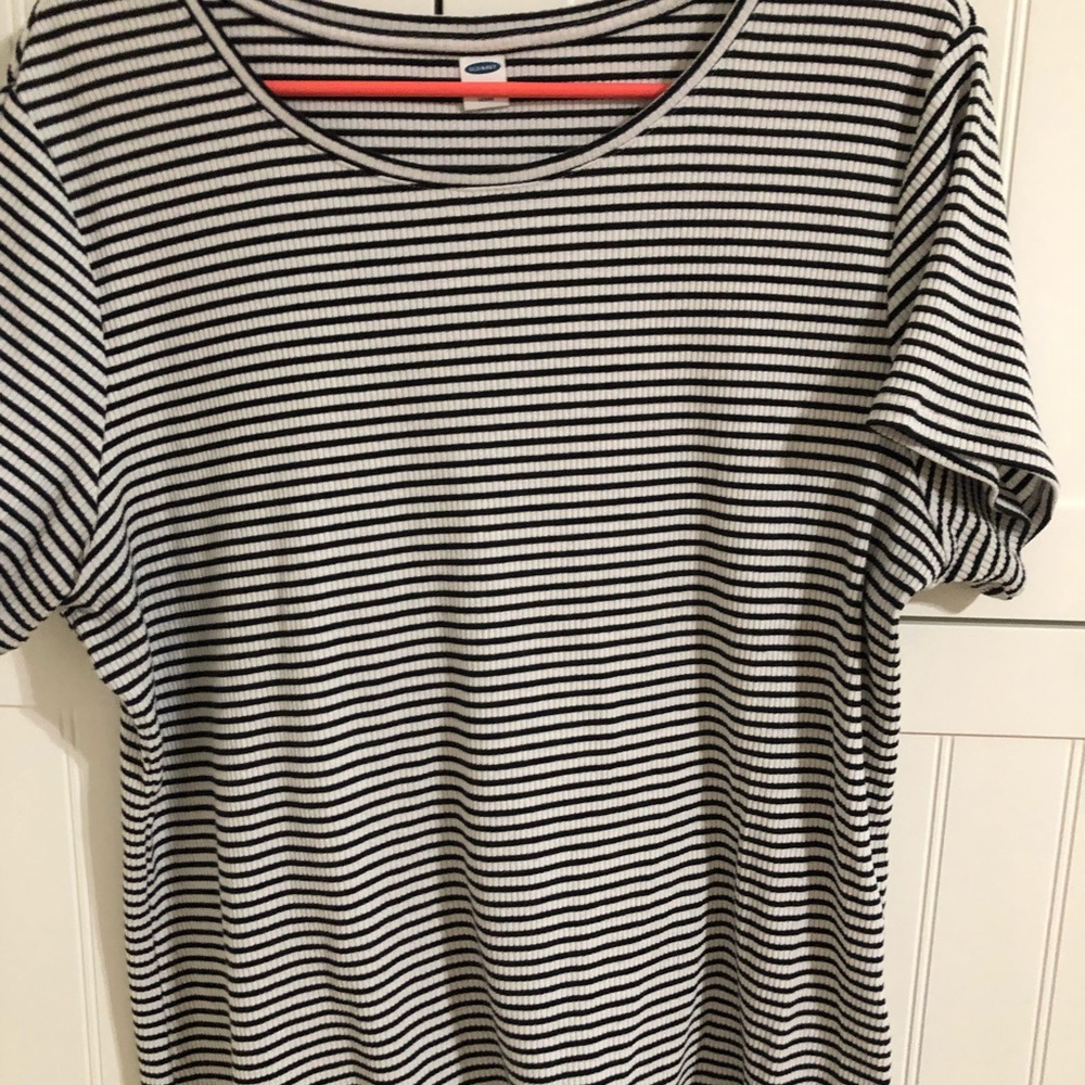 Striped Ribbed Top